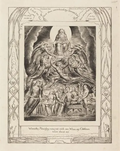 Satan Before the Throne of God, by William Blake