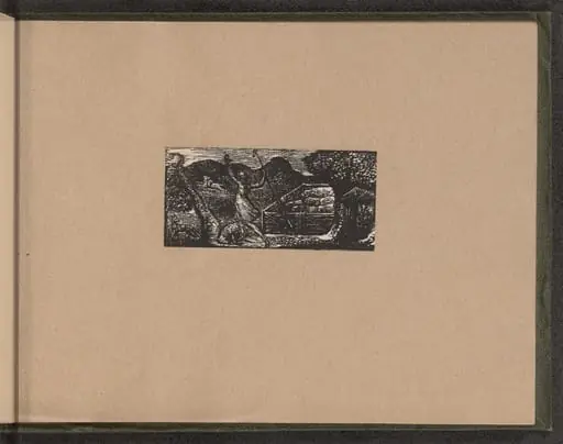 Shepherd Chases away Wolf, by William Blake