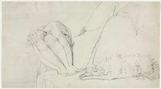 Sketch for "The Thought of Death alone, the Fear Destroys", by William Blake