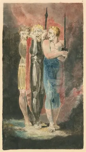 The Accusers of Theft, Adultery, Murder (War), by William Blake