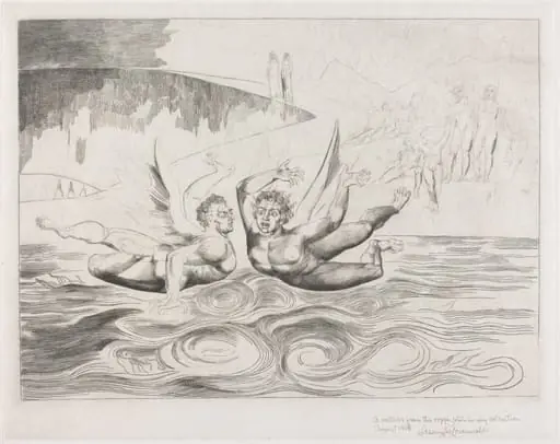 The Circle of the Corrupt Officials; the Devils Mauling Each Other, by William Blake