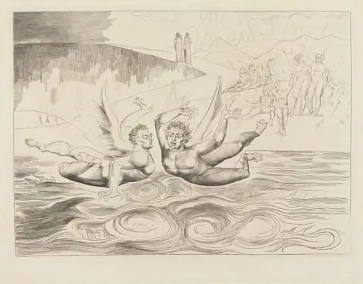 The Circle of the Corrupt Officials; the Devils Mauling Each Other, by William Blake