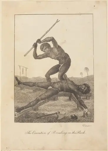 The Execution of Breaking on the Rack, by William Blake