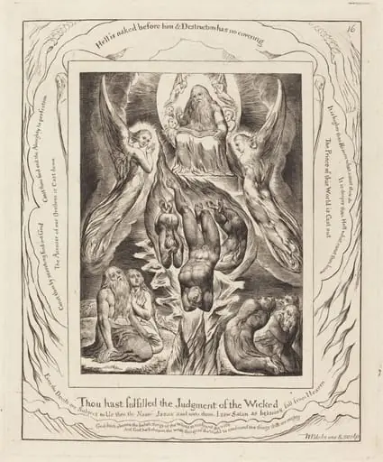 The Fall of Satan, by William Blake
