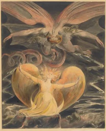 The Great Red Dragon and the Woman Clothed with the Sun, by William Blake