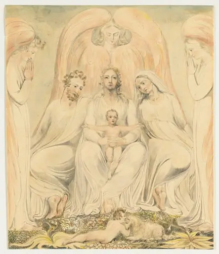 The Holy Family (Christ in the Lap of Truth), by William Blake