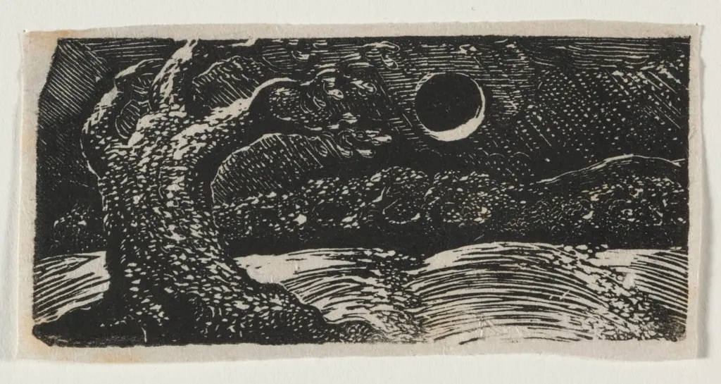 The Pastorals of Virgil, Eclogue I: The Blasted Tree, by William Blake, 1821