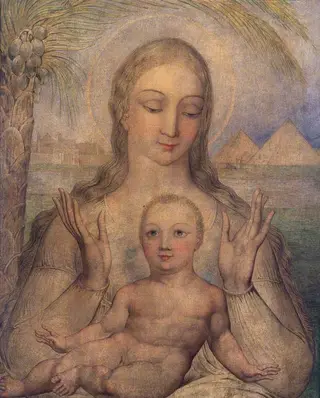 The Virgin and Child in Egypt, by William Blake, 1810