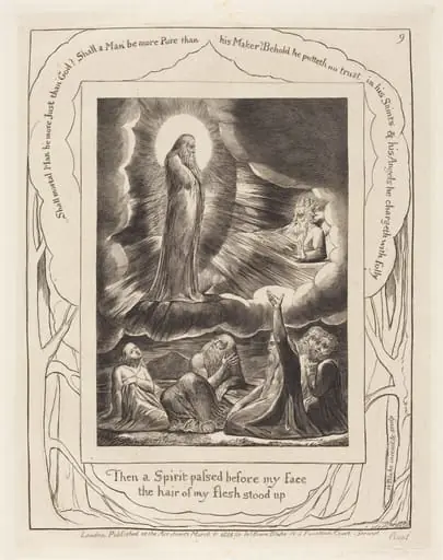 The Vision of Eliphaz, by William Blake