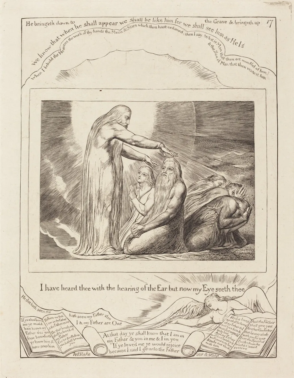 The Vision of God, by William Blake, ink, 1825