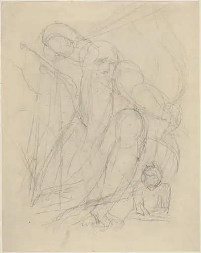 Time's Triple Bow [recto], by William Blake