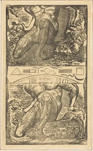 Unknown subject (Let Him look up into the Heaven and laugh in the bright air), by William Blake