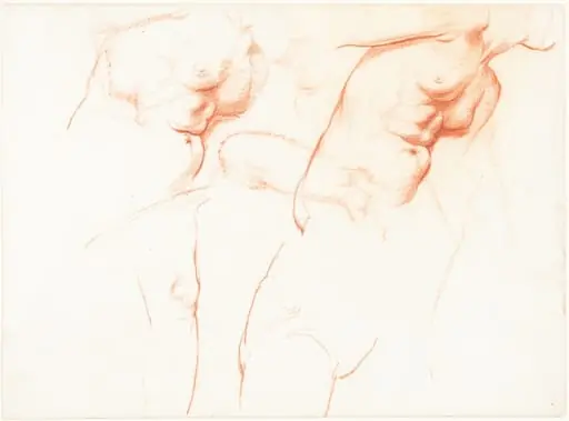 Studies for "The Wise and Foolish Virgins" [recto], by William Blake, Sir Richmond