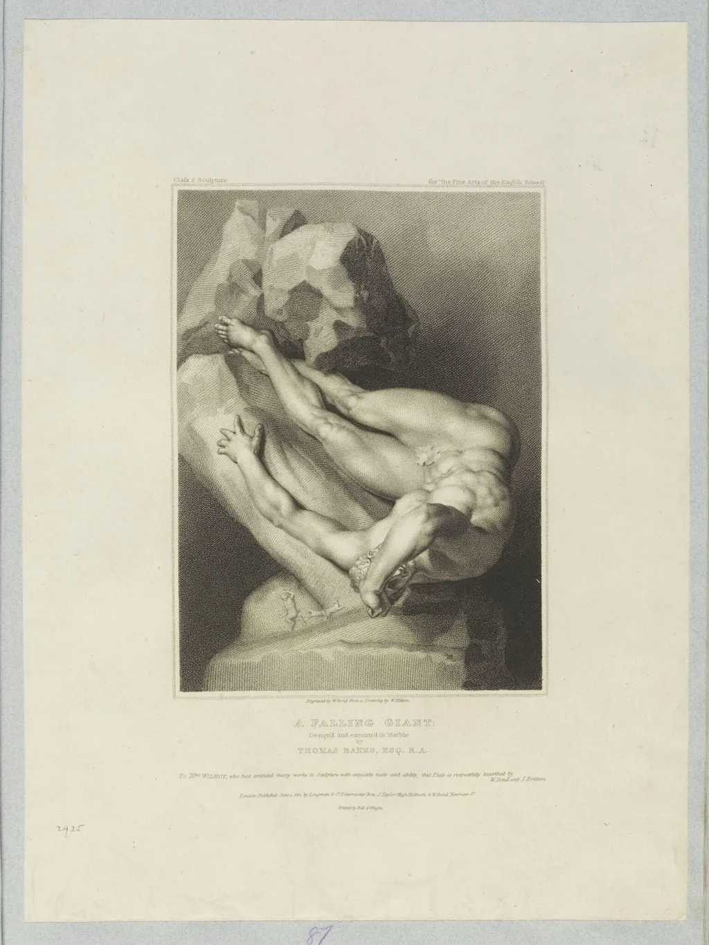 Falling Giant, by William Bond, 1798