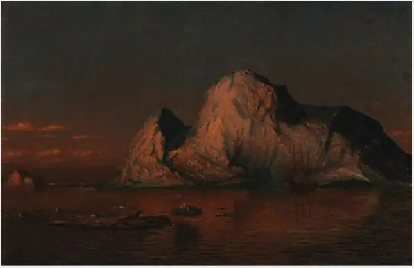 The Midnight Sun on Melville Sound, Northwest Passage, by William Bradford