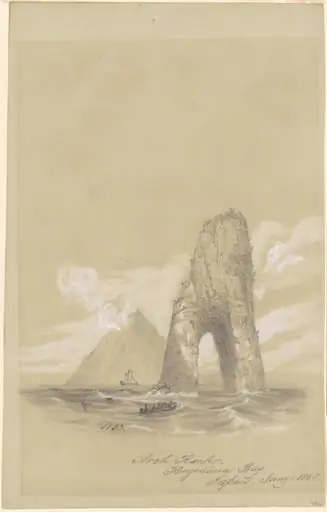 Arch Rock, Kagosima Bay, Japan, by William Brenton Boggs