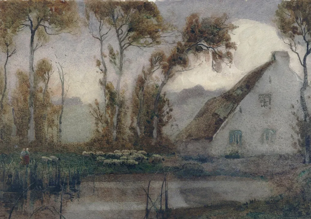 Ma Campagne, by William Brock, watercolor, 1903