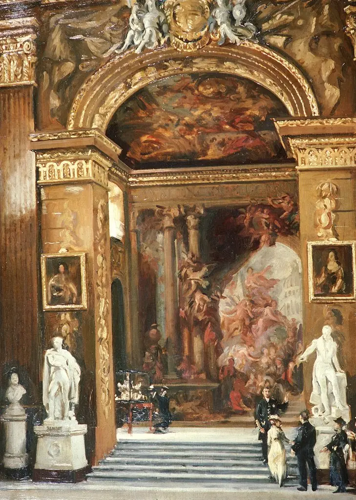 The Interior of the Great Hall, Greenwich, by William Bruce Ellis Ranken