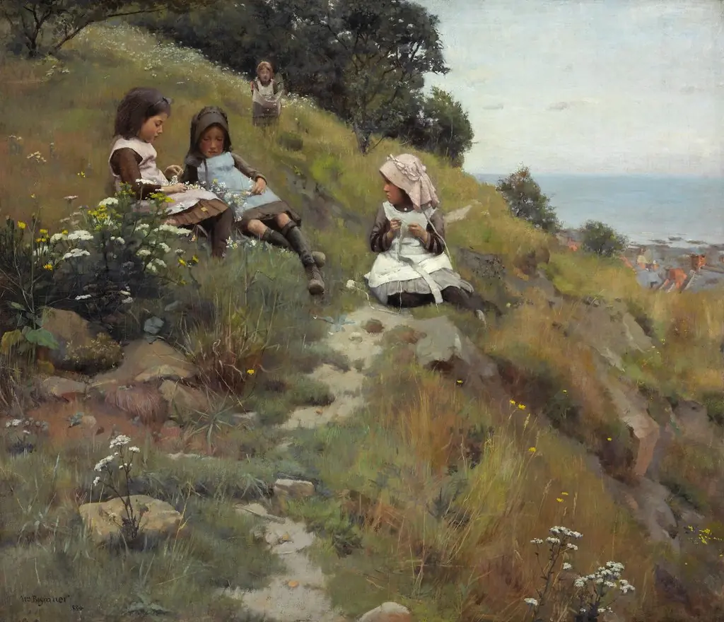 A Wreath of Flowers, by William Brymner