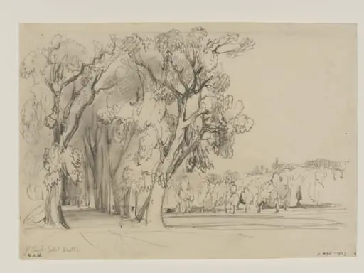 Drawing of St. Cloud, by William Callow