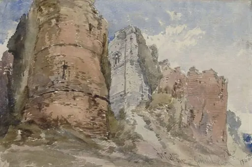 Goodrich Castle, Herefordshire, by William Callow