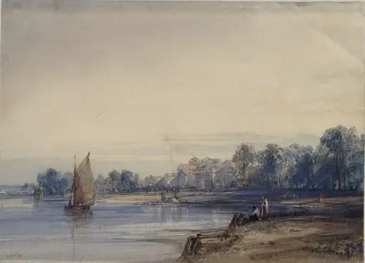 On the Thames, by William Callow