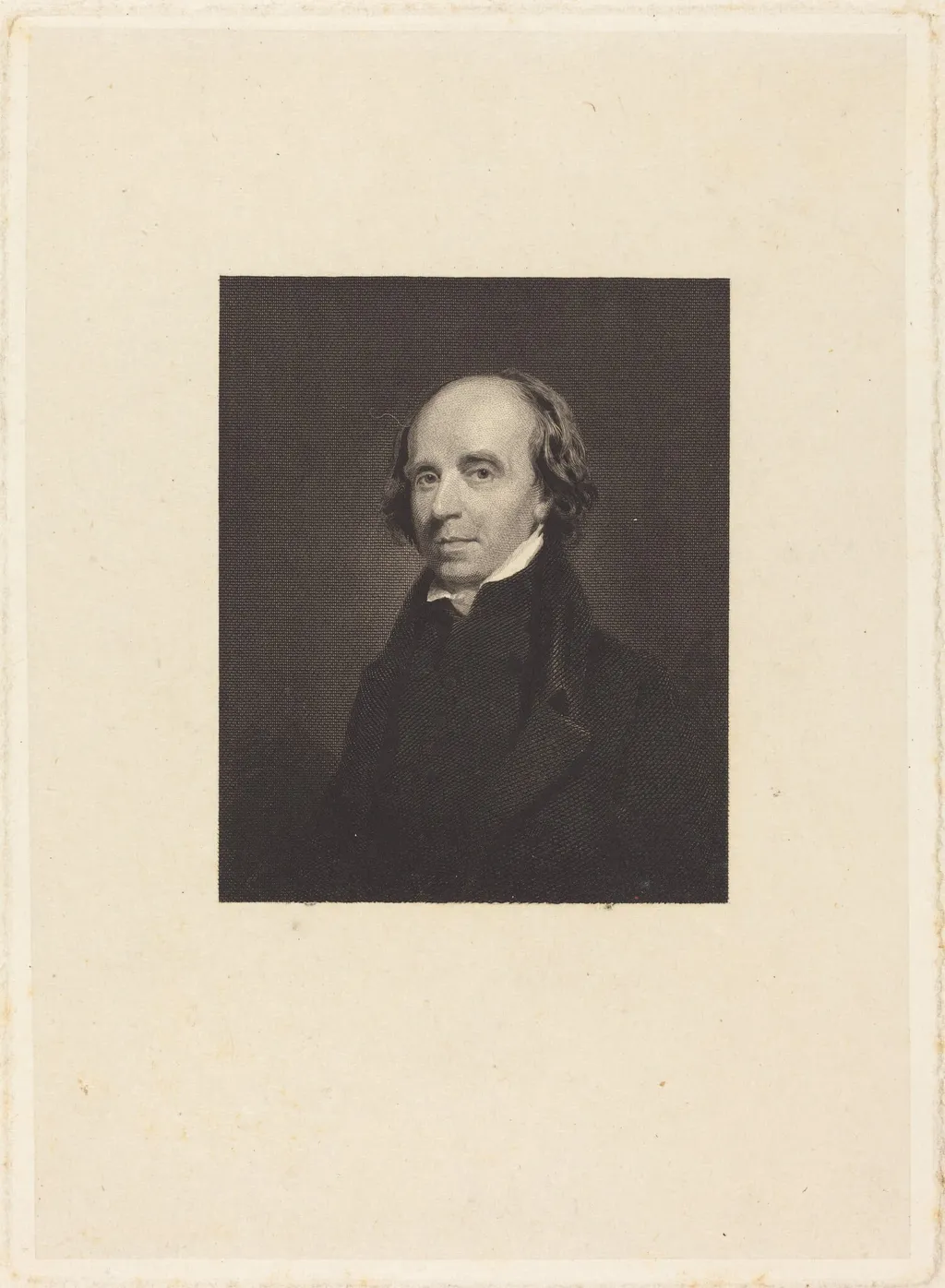 John Flaxman, by William Camden Edwards, ink, 1816