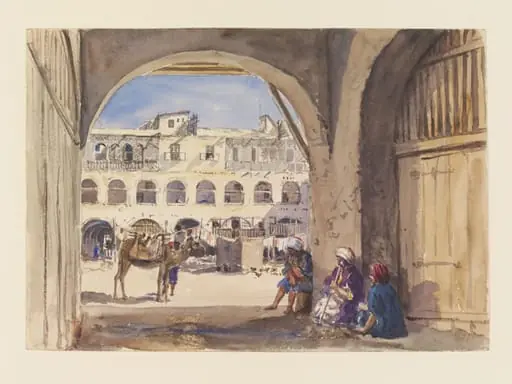 Entrance to the new Ockella Great Square of Alexandria, by William Carpenter