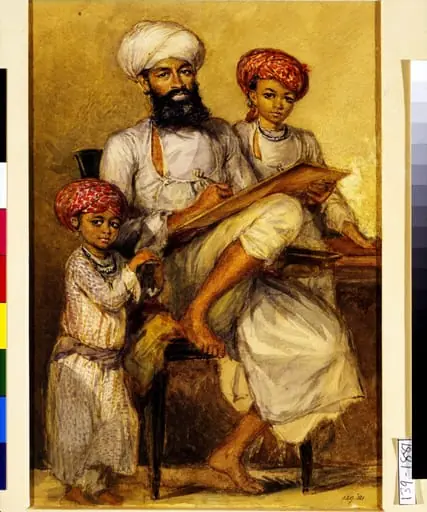 Portrait of Tara Chand, the court painter, by William Carpenter