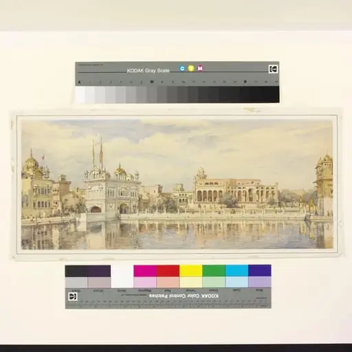 Tank & Marble Causeway the Sikh Temple Amritsar, by William Carpenter
