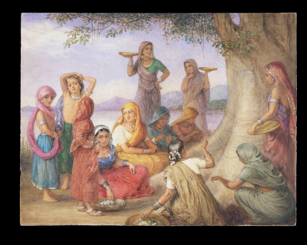 Tree Worship, by William Carpenter, paint, 1884