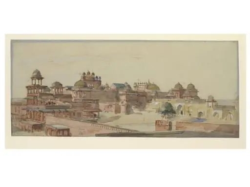 View of Fatehpur Sikri, Agra, by William Carpenter