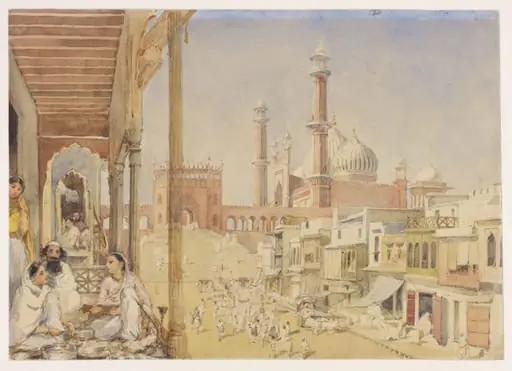 View of the Jami Masjid, Delhi, by William Carpenter