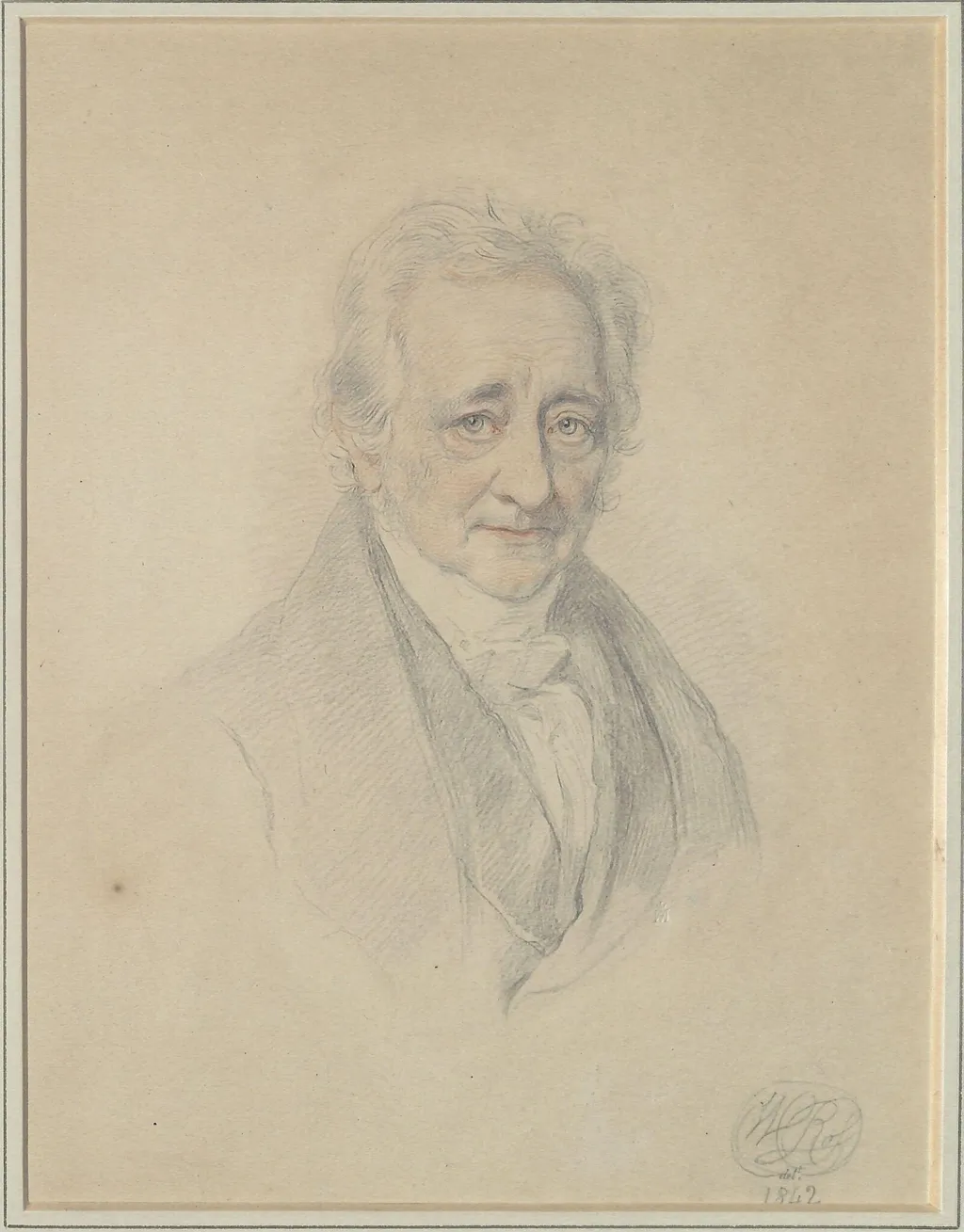 Portrait of William Ross, a miniature painter, by William Charles Sir Ross, 1842