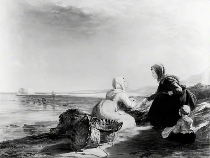 Fisherwomen on the Coast near Boulogne, by William Collins
