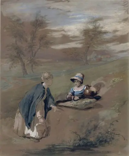 Kentish Peasant Girls, by William Collins