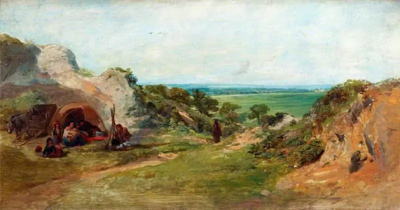 Landscape: The Gypsy Camp, by William Collins