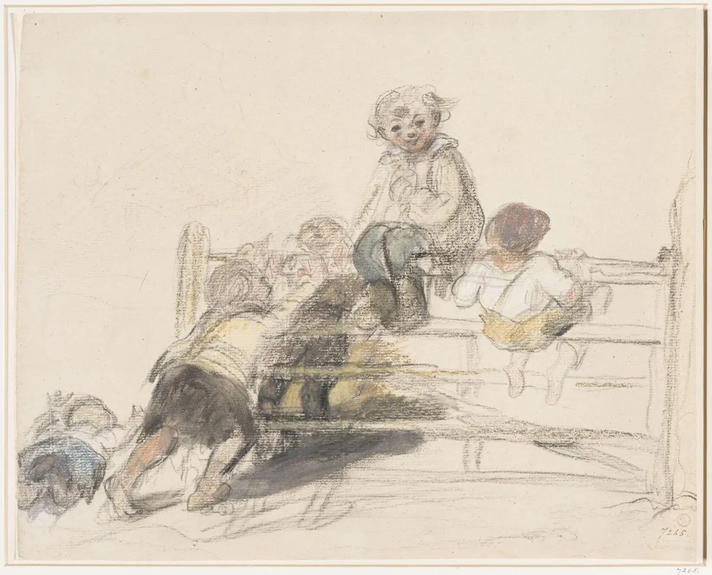 Sketch for 'Happy as a King', by William Collins, 1833