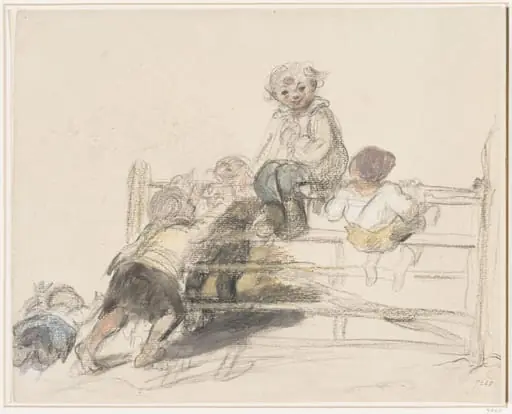 Sketch for 'Happy as a King', by William Collins