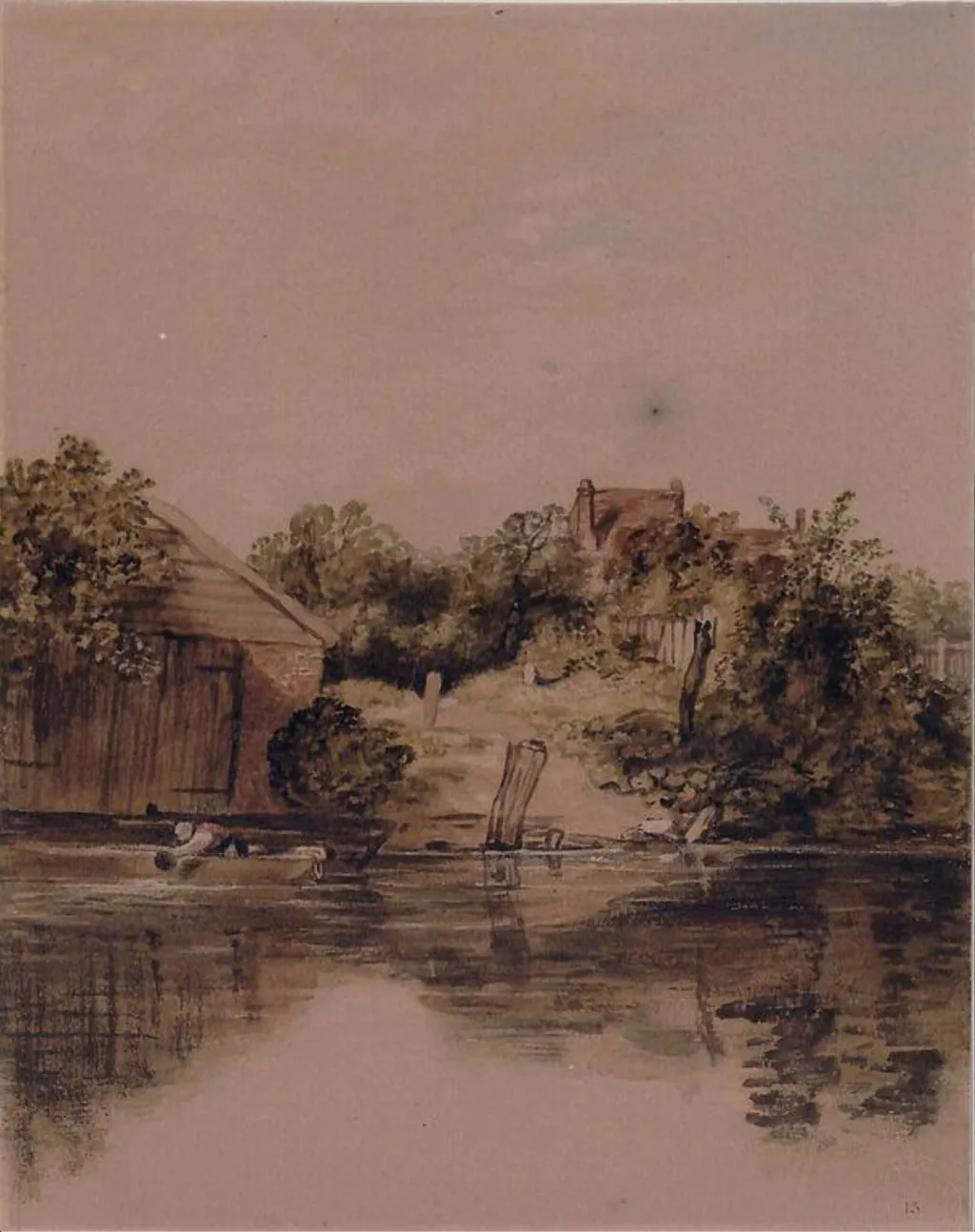The River Side, by William Collins, watercolor