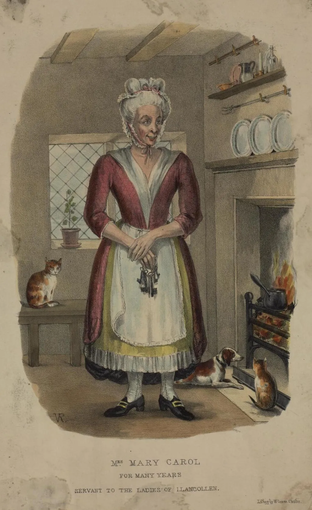 Mrs. Mary Carol, by William Crane, watercolor, 1840