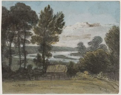 View of the Thames at Richmond, by William Crotch