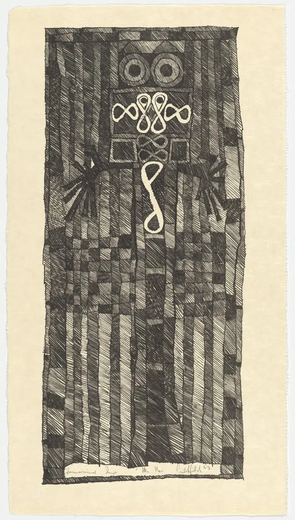 Untitled, by William Crutchfield, ink, 1963
