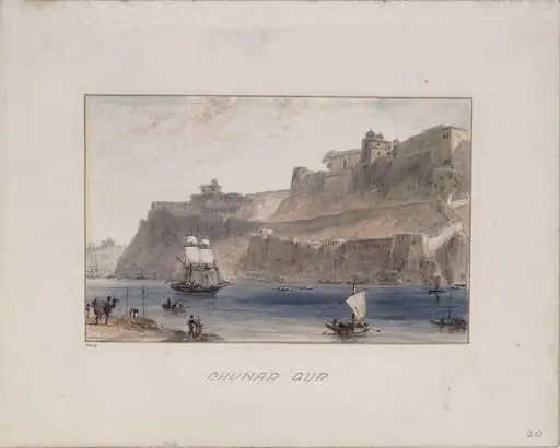 Chunar Gur, by William Daniell