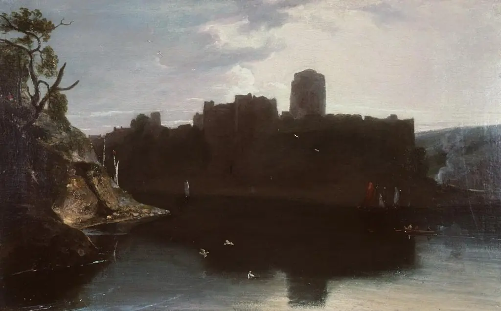 Pembroke Castle, by William Daniell
