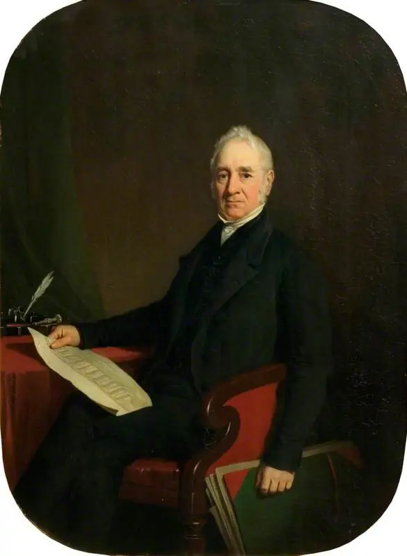 George Stephenson (1781–1848), by William Daniels