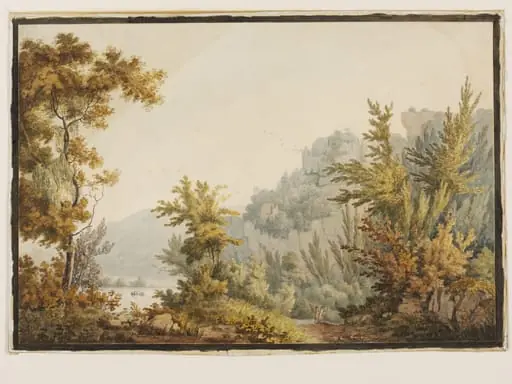 Landscape with Lake and Cliffs, by William Day
