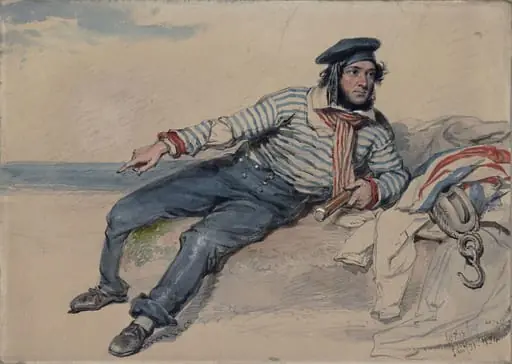 A fisherman, by William Derby