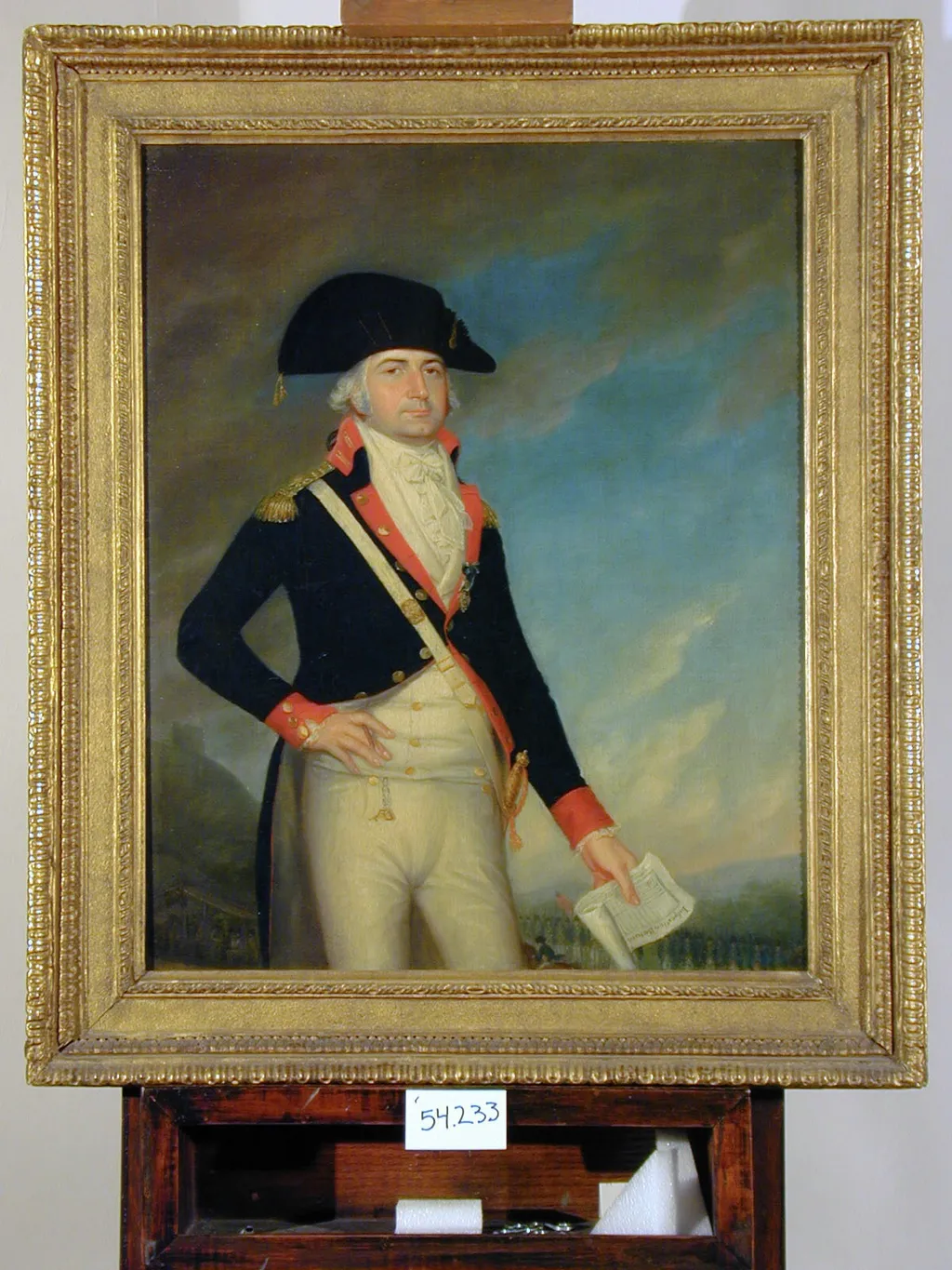 Major David Van Horne, by William Dunlap, oil, 1796