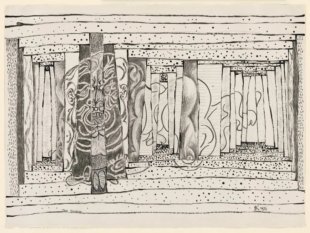 Untitled, by William E. Krallman, graphite, 1955